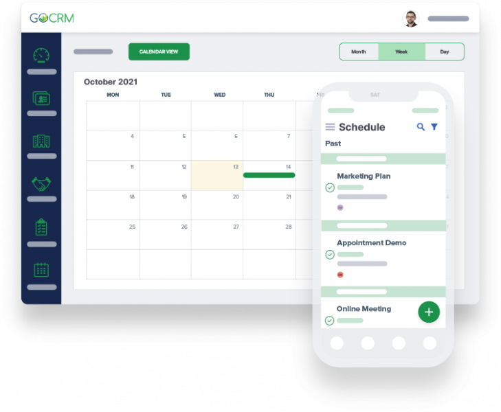 Calendar & Tasks CRM - GoCRM